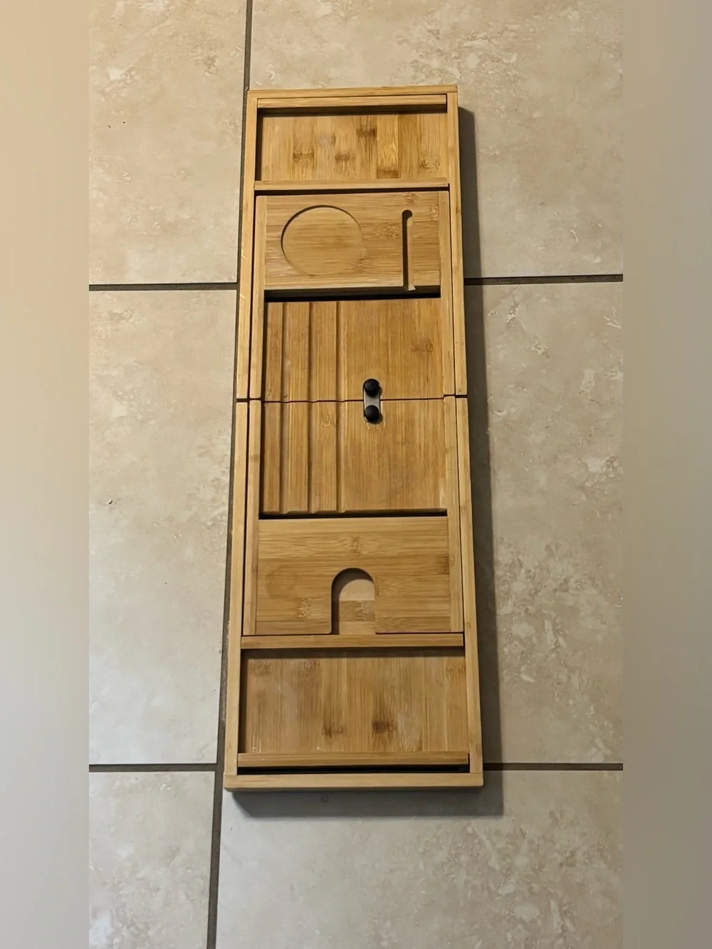 Bamboo Bathtub Caddy Tray - Natural